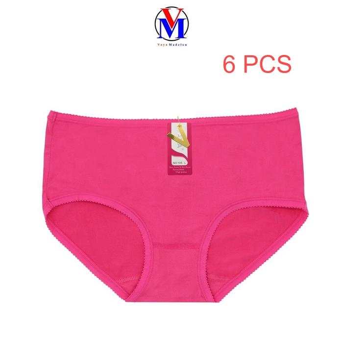 CELANA DALAM WANITA DEWASA | 6 pcs | CELANA DALAM WANITA VAYA 105 / CD PEREMPUAN LEMBUT, NYAMAN DIP