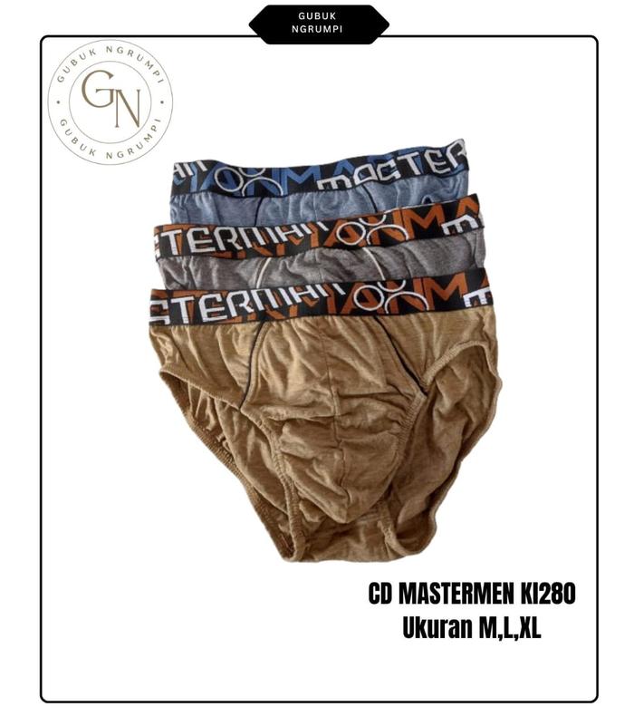 Celana Dalam ( CD ) Pria Masterman Briefs (KL280) Isi 3pcs Ukuran M,L,XL