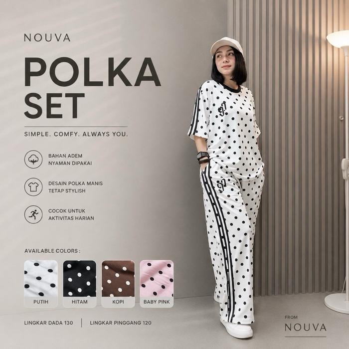 NOUVA | ONE SET POLKADOT Celana Panjang | Nouva Collection