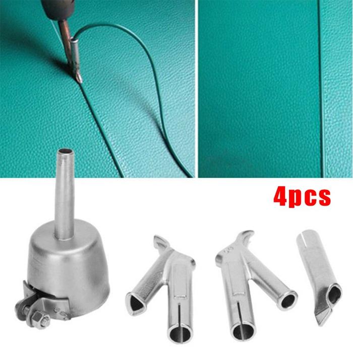 4pcs Speed Welding Nozzle For Vinyl PVC Plastic Hot Air  5mm Weld Tip