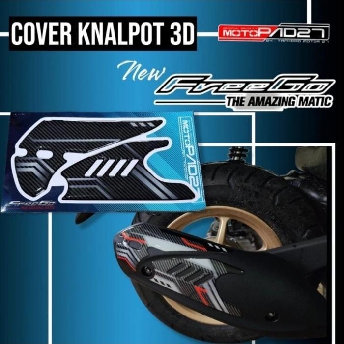 stiker resin timbul knalpot NEW FREEGO 125 2023 OSEAN