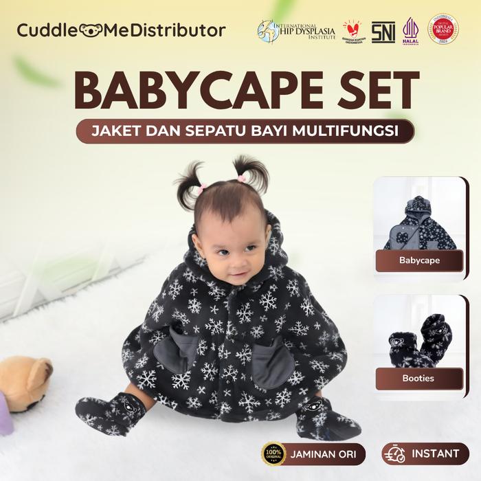 Set Baby Cape Booties Paket Kado Bayi Babycape Cuddle Me Set Bayi Jaket Bayi Sepatu CuddleMe Branded