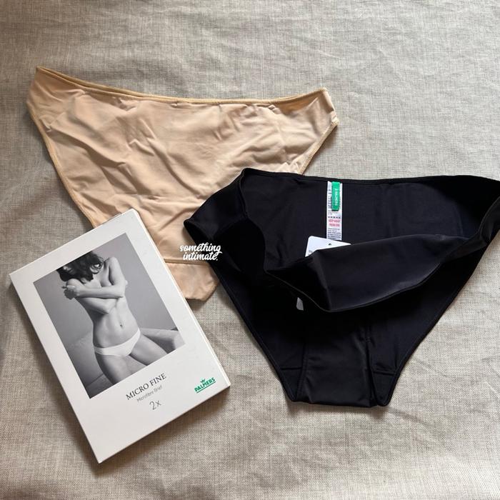 PALMERS Micro Fine Microfibre Seamless Panty Brief Thong Invisible Light Smiles Panty Celana Dalam C