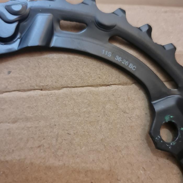 Chainring Shimano dual double gigi Deore M5100 SLX M7000 XT M8000 36T 26T 36 26 bcd 96 64 TAD178