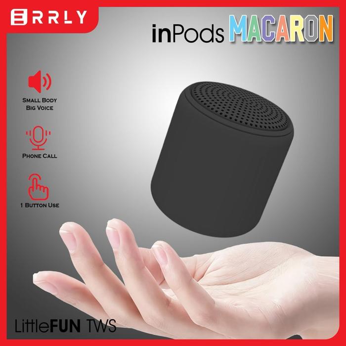 Mini Speaker Bluetooth Macaron Inpods i12 Little FUN Bisa TWS 2in1 HIFI Music BOX Stereo Mega Bass W
