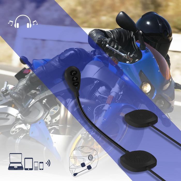 Bluetooth 5.0 Wireless Motorcycle Helmet Headset Speaker Mic