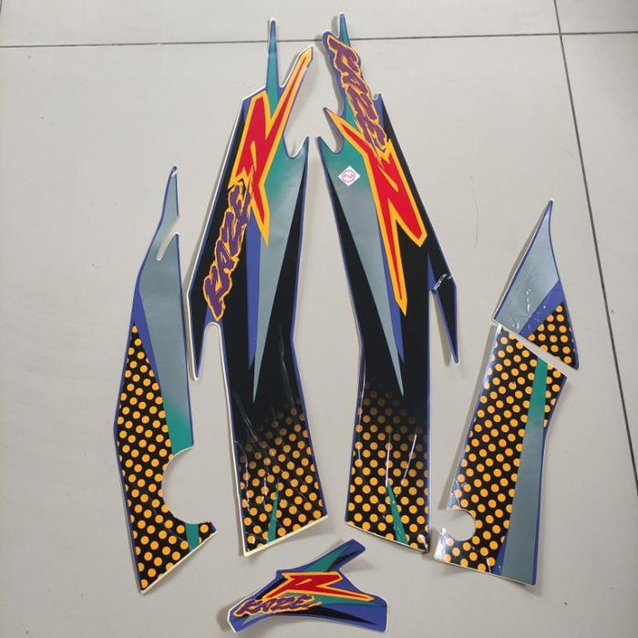 Striping Kawasaki Kaze r 2002 body biru berkualitas L1