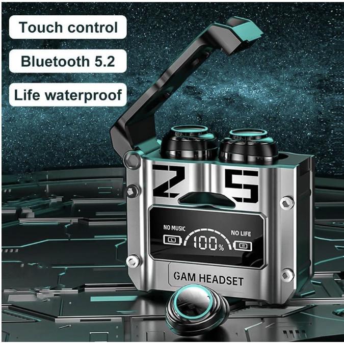 SMARTCOM ~ Earphone Handsfree Headset Bluetooth M25 TWS Gaming Super Bass