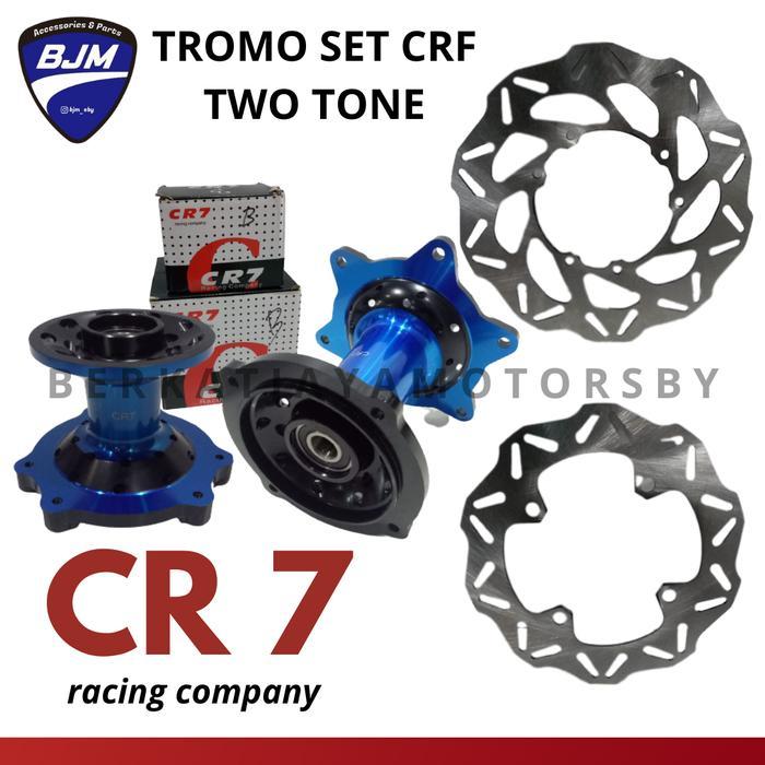 TROMOL SET DEPAN BELAKANG CR7 2 TONE CRF 150 L HOLE 36 no SCARLET