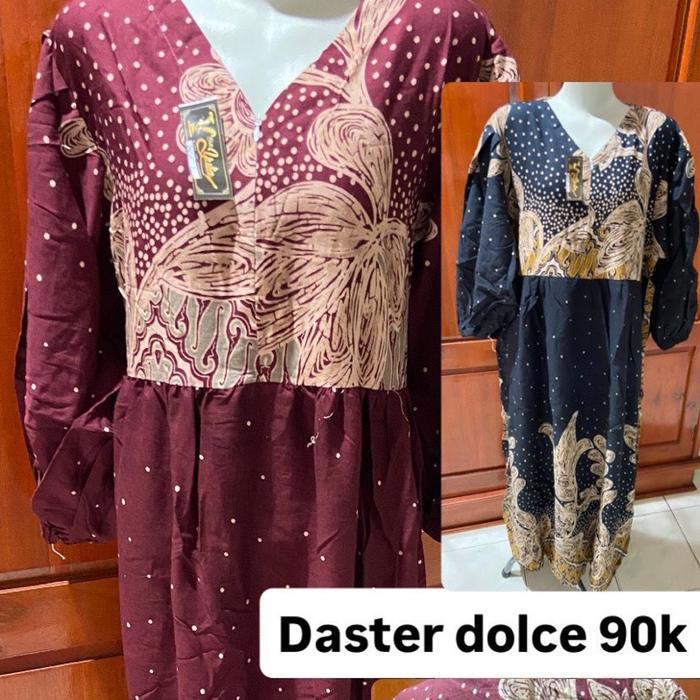 Daster dolce bahan katun premium panjang 130 LD 110-115