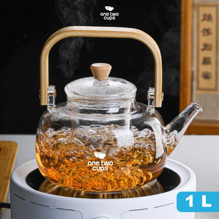 Grand Mall - Teko Teh Kaca Borosilikat | Teapot Saringan Panas | Alat Seduh Teh