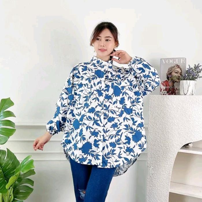 CF - Kemeja Cartel Oversize / Atasan Cartel Flower