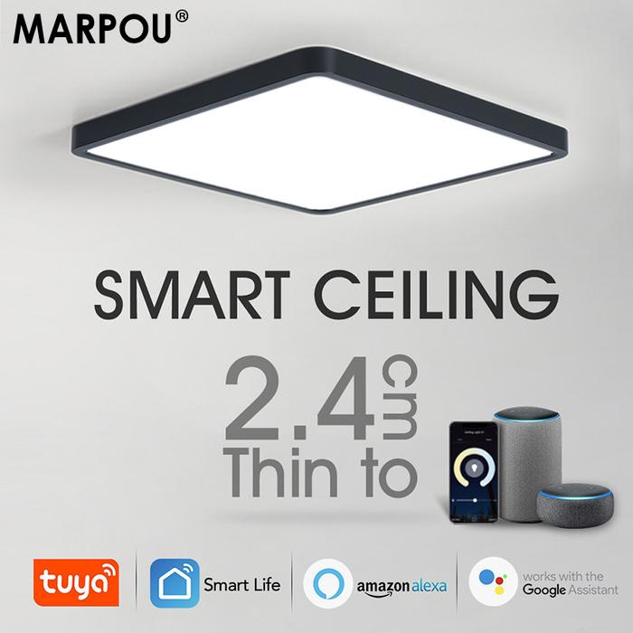 Aplikasi Lampu Langit-langit LED Cerdas MARPOU Tuya Kontrol Suara