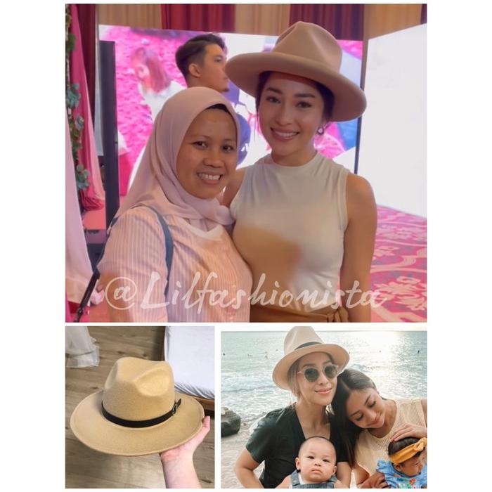 Suede Fedora Hat Import Topi Fedora import