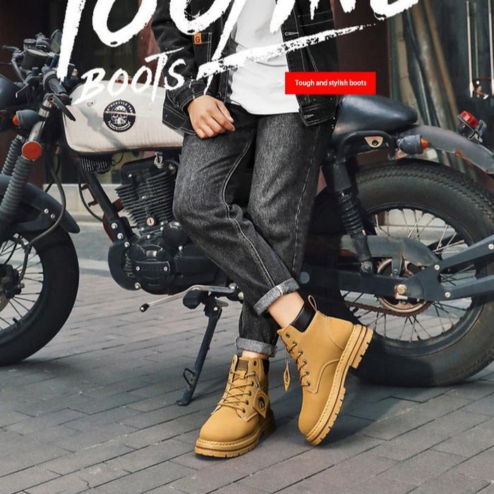 2025 Sepatu Import Boots Tahan Aus Dan Tahan Air High Bots Pria Vintage Keren Jungle Boat Sepatu Ker