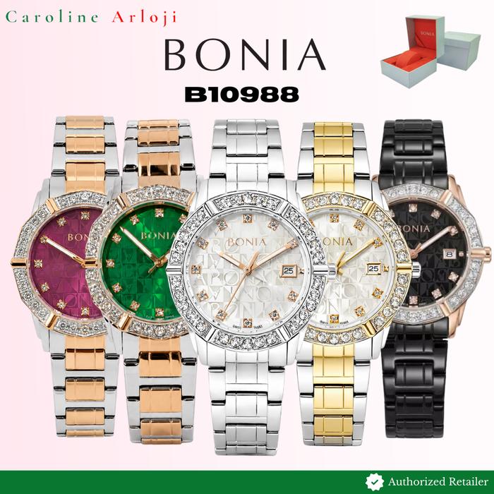 ORIGINAL Jam Tangan Wanita Bonia BNB10651 / B10651 / BNB10988  / B10988 Rantai Garansi Resmi