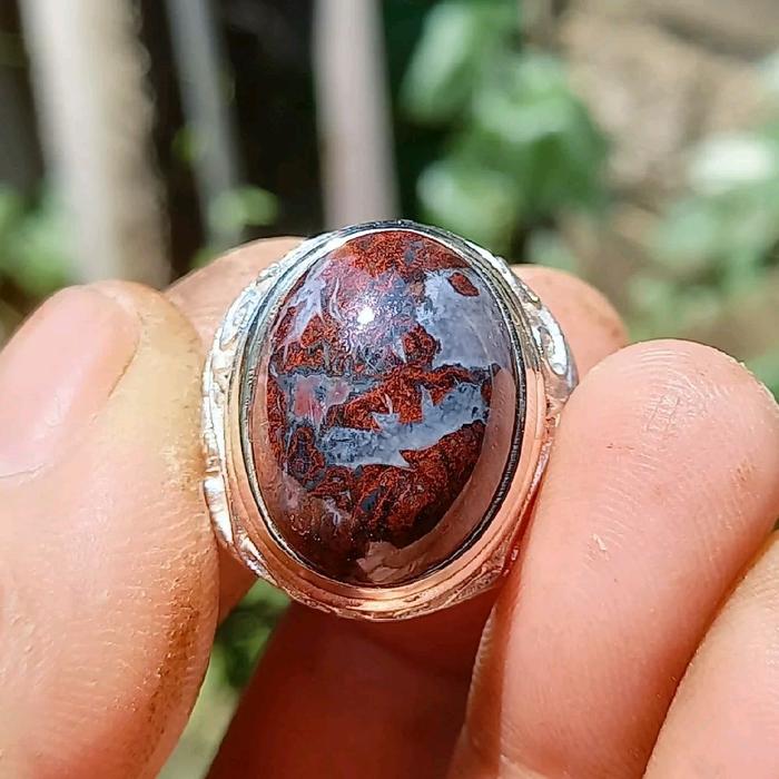 Akik badar besi kristal putih susu top quality
