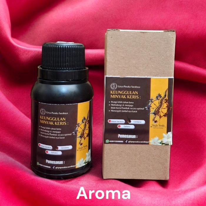 Minyak pusaka booster energi & perawatan bilah pusaka aroma cendana keraton