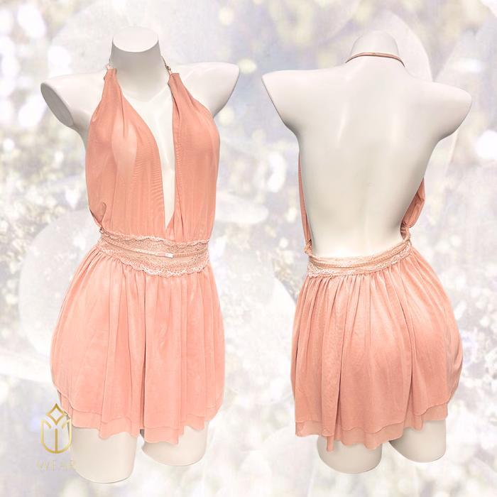 LINGERIE MINJI MINI DRESS MERAH HITAM PINK PUTIH