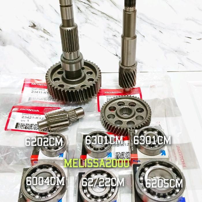 GIGI RASIO K1Z SET 4PCS+6PCS BEARING RASIO KOYO NTN PCX 160 ADV 160 GIGI RASIO OEM QUALITY