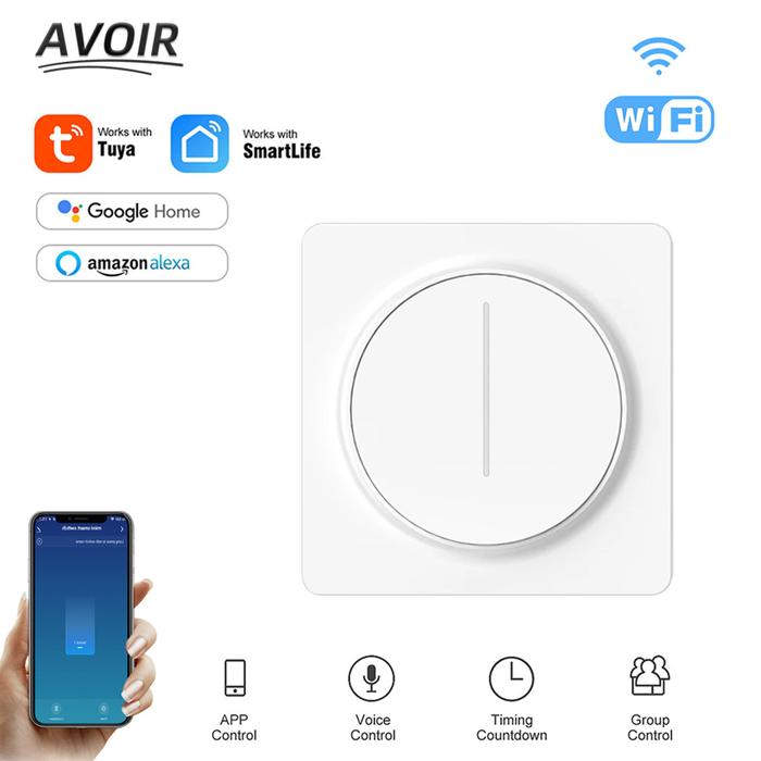 Avoir Wall Touch Light Wireless Switch Smart Dimmer Switch Wifi Smart
