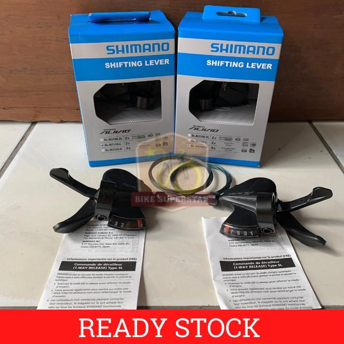 (COD) SHIFTER SEPEDA SHIMANO ALIVIO SL-M3100 3 X 9 SPEED KASKADA Outdoor