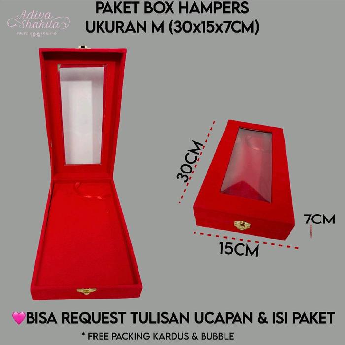 ADIVA--- BOX HAMPERS PANGKAT  UKURAN: M 30x15x7CM / L 30x20x7CM / XL 32x32x7CM FOLDER INI HANYA UNTU