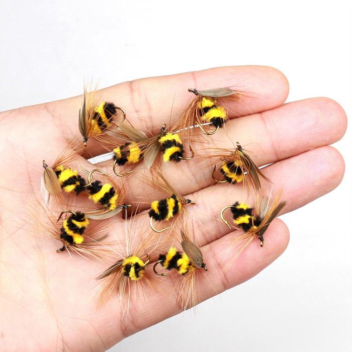 10 Buah/1 Buah Umpan Umpan Serangga Buatan Bumble Bee Fly