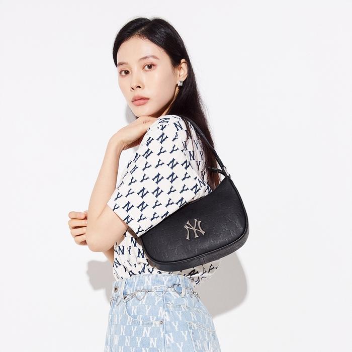 MLB MONOGRAM EMBO HOBO BAG NY YANKEES