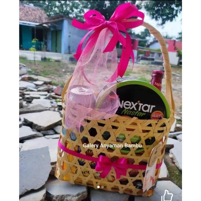 keranjang keranjang buah anyaman bambu tas keranjang rotan souvenir / keranjang buah