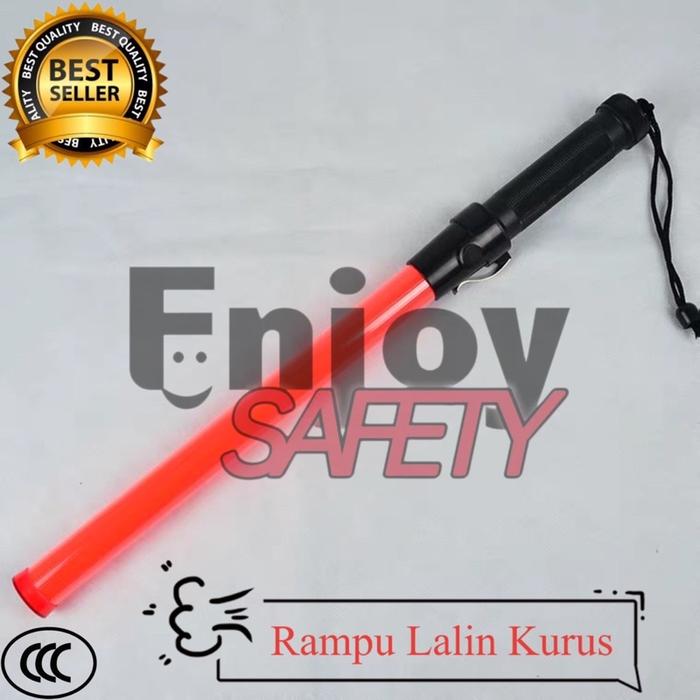 Lampu Lalin Besar 54cm&41cm /Lampu Lalu Lintas/Traffic Light Ref Baton/Tongkat Lalin Juru Parkir