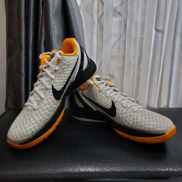 Sepatu Basket Original Nike Zoom Kobe 6 Protro White Del Sol Sneakers Authentic