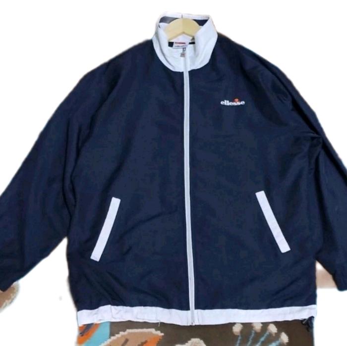 jaket ellese unisex windbreaker famous Pria Zipper Casual Parasut Waterproof