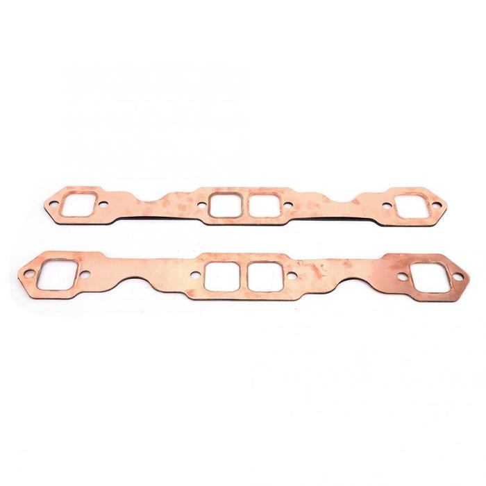Exhaust Fan 2 Pcs Square Port Tembaga Header Knalpot Gasket Dapat