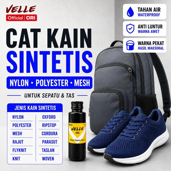 Cat Kain Nylon Polyester – Tas Parasut, Stroller, Koper Kain, Mesh & Kanvas Sintetis – Permanent | V