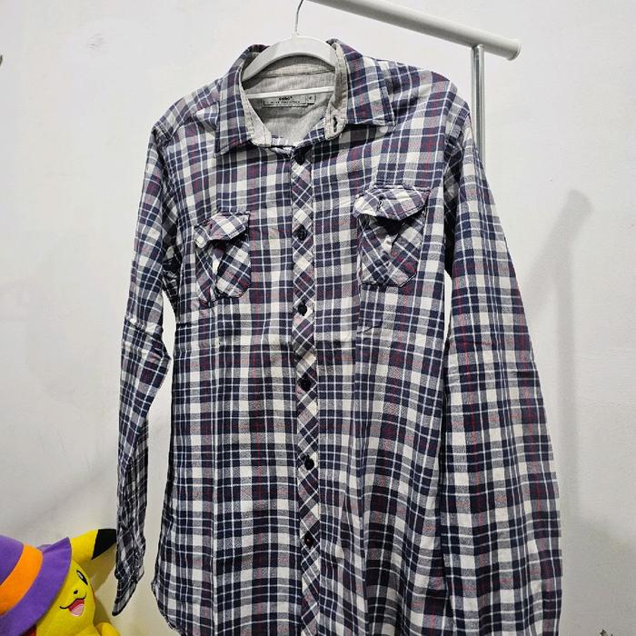Kemeja flanel lengan panjang Celio size M