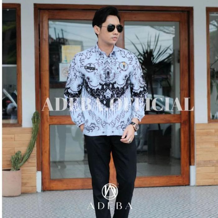 Kemeja & Baju Seragam PGRI Wanita & Pria Terbaru Bahan BSY Original Tahan Lama Furing Jahitan Rapi S