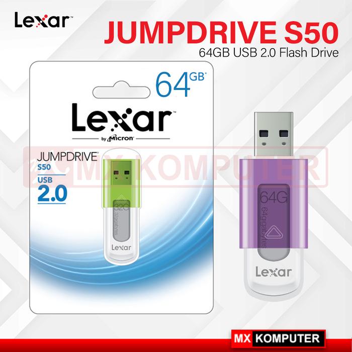 FlashDisk Lexar S50 Jumpdrive 64GB - Flash Disk 64 GB USB 2.0