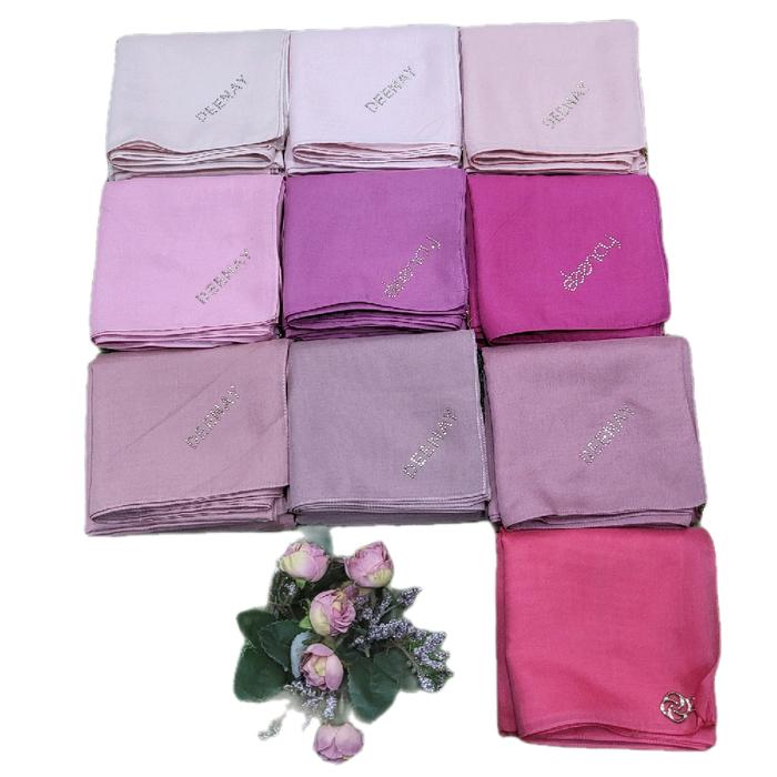 Hijab Deenay Liza Original Pink Series Kerudung Segi Empat Deenay Liza