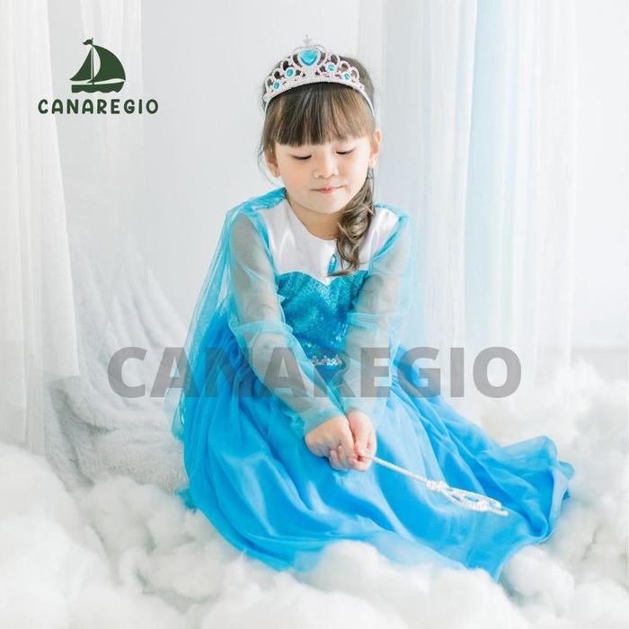 BAJU FROZEN ANAK PEREMPUAN / DRESS FROZEN II / GAUN PESTA ANAK / BAJU ELSA LENGAN PANJANG / GAUN ULA