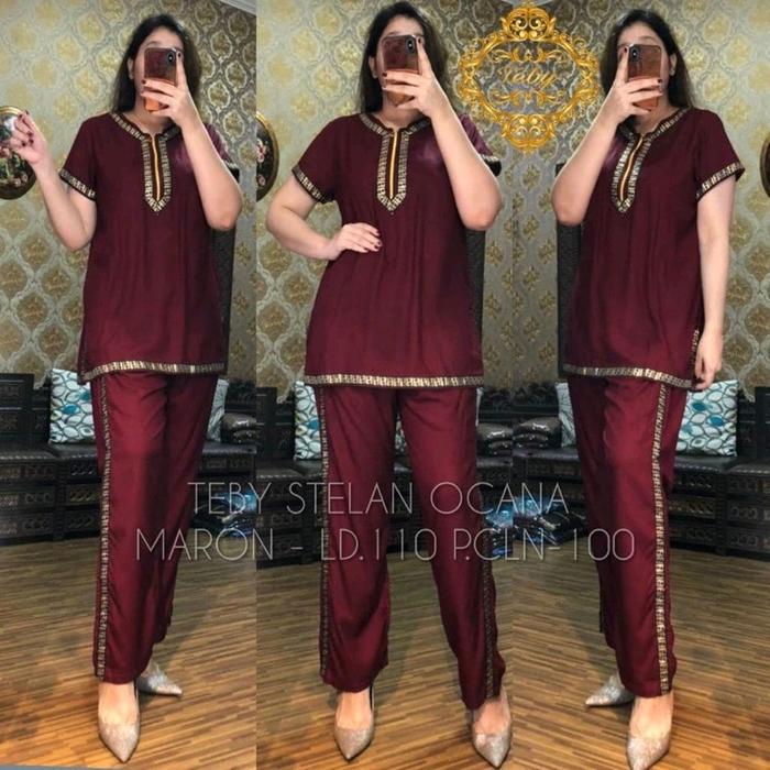 ONE SET RAYON TEBY OCANA TP TANGAN PENDEK