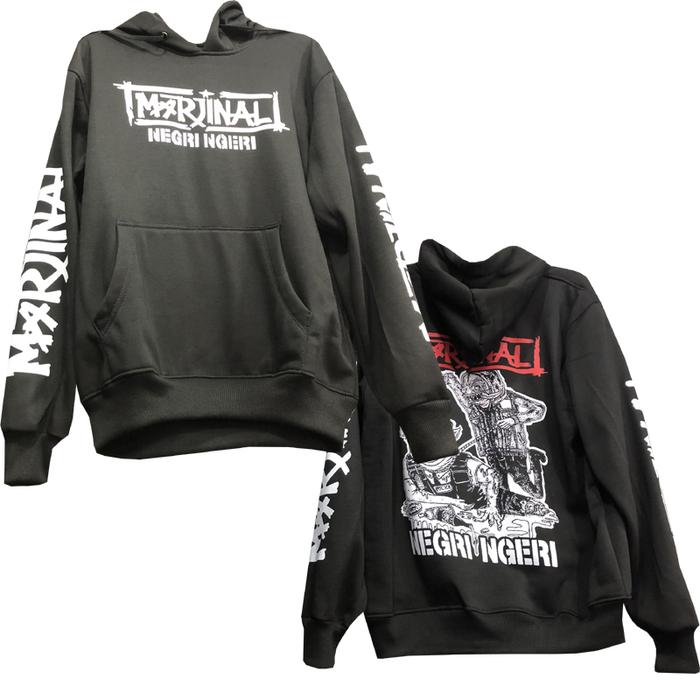 Sweater Marjinal Negri Ngeri Hoodie Jumper Bahan Cotton Fleece