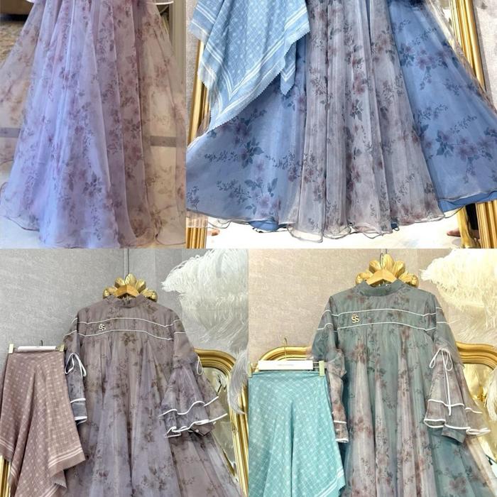 GAMIS SET HIJAB SILK SUTRA ORI BY SELLA SAUKIA