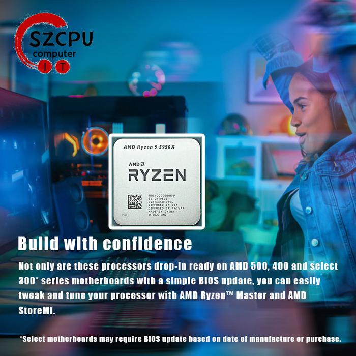 AMD Ryzen 9 5950X Baru R9 5950X 3.4 GHz 16 Core 32 Thread Prosesor