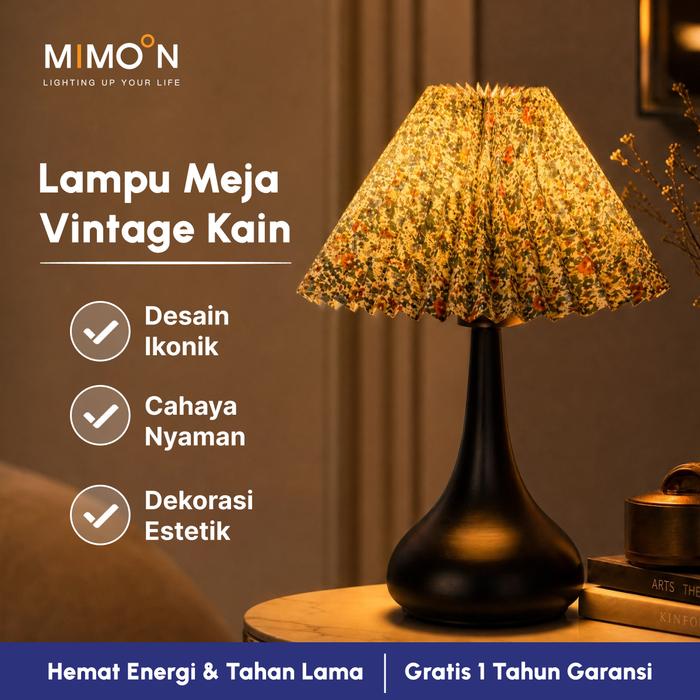 MIMOON Lampu Meja Belajar LED Lampu Meja Kerja Lampu Kamar Tidur Aesthetic Malam Lampu Kamar Aesthet