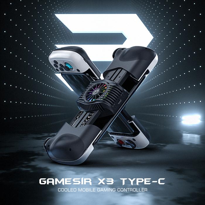 GameSir X3 Type C Gamepad Mobile Phone Controller with Cooling Fan