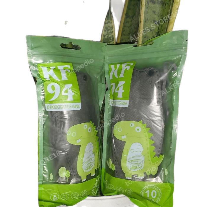masker kf94 kids 4 ply kf94 anak kids premium mask abu isi 10 pcs