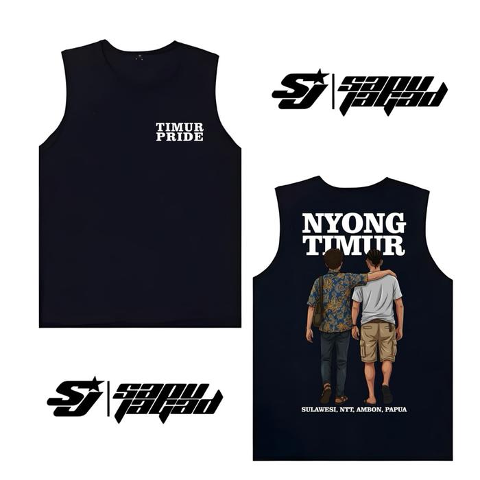 Singlet TIMUR PRIDE NYONG TIMUR Sulawesi, NTT, Ambon, Papua Free Stiker