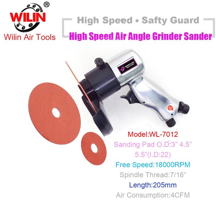 Industrial High Speed 18000rpm Air Angle Sander Disc Fabric Wheels