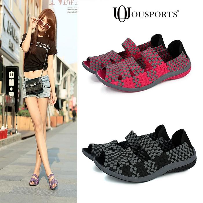 OUSPORTS Sepatu Slavina Vero Knit Flat Rajut / Sepatu Flat Rajut Wanita Flats Shoes Rajut Anyaman Se